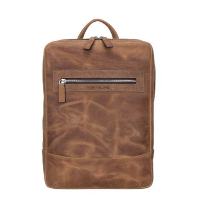 NorthLife - Leren Laptoptas heren 13 inch / 15 inch laptops - Cognac
