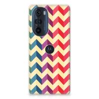 Motorola Edge 30 Pro | TPU bumper | Zigzag Multi Color