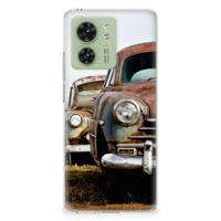 Motorola Edge 40 | Siliconen hoesje | met foto Vintage Auto