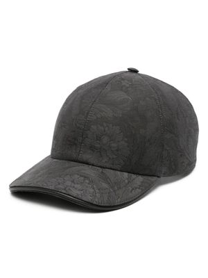 Versace casquette à motif Barocco - Noir