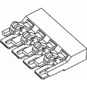 Molex 472861001 Female header, inbouw (standaard) Totaal aantal polen: 4 Rastermaat: 2 mm Inhoud: 1 stuk(s) Tape on Full reel