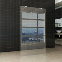 Wiesbaden Vrijstaande Inloopdouche 140x200cm - Helder Glas met Nano Coating