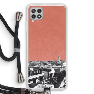 Marrakech Skyline : Samsung Galaxy A22 4G Transparant Hoesje met koord