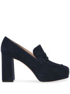 Gianvito Rossi escarpins Rouen 70 mm en daim - Bleu