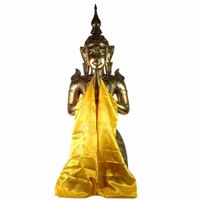 Tibetaanse Katha Geel met 8 Voorspoedbrengende Tekens - thumbnail