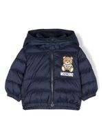 Moschino Kids doudoune à logo imprimé - Bleu