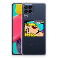 Samsung Galaxy M53 Silicone Back Cover Popart Oh Yes - thumbnail