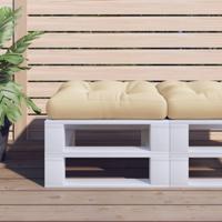 VidaXL Palletkussen 58x58x10 cm stof beige VidaXL Palletkussen 58x58x10 cm stof beige