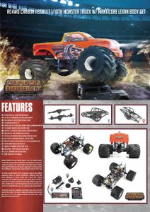 RC4WD Carbon Assault 1/10th Monster Truck w/ Manticore Lexan Body Set (Z-RTR0041)