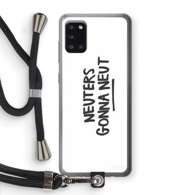 Neuters: Samsung Galaxy A31 Transparant Hoesje met koord