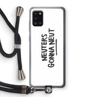 Neuters: Samsung Galaxy A31 Transparant Hoesje met koord