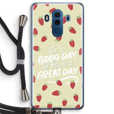 Don't forget to have a great day: Huawei Mate 10 Pro Transparant Hoesje met koord