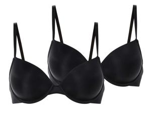 esmara 2 dames BH&apos;s (Zwart, 75B)