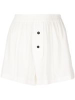 Kiki de Montparnasse short en soie - Blanc - thumbnail