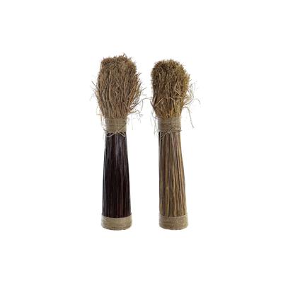 Boeket DKD Home Decor 27 x 27 x 72 cm 27 x 27 x 67 cm Natuurlijk (2 Stuks)