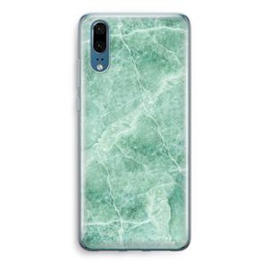 Groen marmer: Huawei P20 Transparant Hoesje