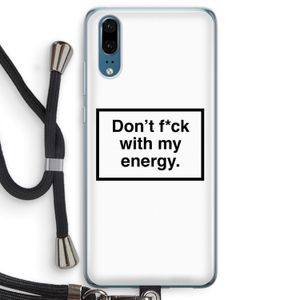 My energy: Huawei P20 Transparant Hoesje met koord