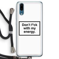 My energy: Huawei P20 Transparant Hoesje met koord