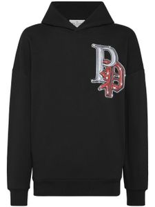 Philipp Plein hoodie Bulldogs en coton - Noir