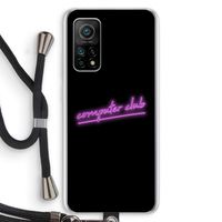 Vice Black: Xiaomi Mi 10T 5G Transparant Hoesje met koord