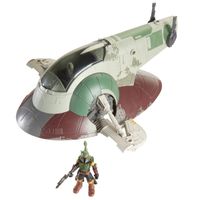 Star Wars Mission Fleet Fahrzeug Vehicle with Figure Firespray with Boba Fett 6 cm - thumbnail