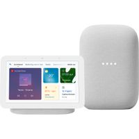 Google Nest Hub 2 Chalk + Nest Audio Chalk - thumbnail
