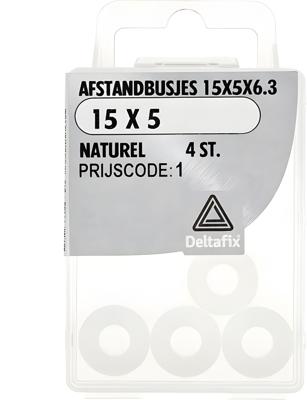 Afst.bus 15x5x6.3 naturel 4st - Deltafix