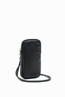 Portemonnee/telefoontasje met leatherlook - BLACK - U