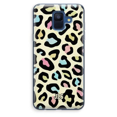 Leopard pattern: Samsung Galaxy A6 (2018) Transparant Hoesje
