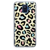 Leopard pattern: Samsung Galaxy A6 (2018) Transparant Hoesje