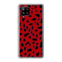 Red Leopard: Samsung Galaxy A42 5G Transparant Hoesje