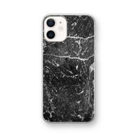 Zwart marmer: iPhone 12 mini Transparant Hoesje