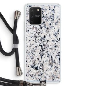 Gespikkelde marmer: Samsung Galaxy S10 Lite Transparant Hoesje met koord