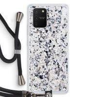 Gespikkelde marmer: Samsung Galaxy S10 Lite Transparant Hoesje met koord