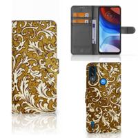 Wallet Case Motorola Moto E7i Power | E7 Power Barok Goud | Portemonnee hoesje