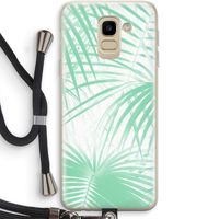 Palmbladeren: Samsung Galaxy J6 (2018) Transparant Hoesje met koord