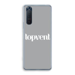 Topvent Grijs Wit: Sony Xperia 5 II Transparant Hoesje