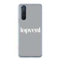 Topvent Grijs Wit: Sony Xperia 5 II Transparant Hoesje