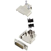 encitech D45PK-M-15-HDP26-W-K 6355-8057-02 D-sub male connectorset 45 ° Aantal polen: 26 Soldeerkelk 1 stuk(s) - thumbnail