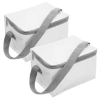 2x kleine koeltas voor 6 blikjes - wit - lunch-drankjes-medicijnen - 20 x 13 x 13 cm 2x kleine koeltas voor 6 blikjes - wit - lunch-drankjes-medicijnen - 20 x 13 x 13 cm