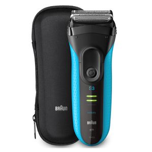 Braun Series 3 S3 ProSkin 3045s Elektrisch Scheerapparaat, Zwart/Blauw - Oplaadbaar Scheerapparaat