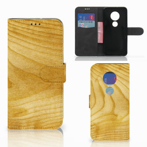 Motorola Moto G7 | G7 Plus Book Style Case Licht Hout