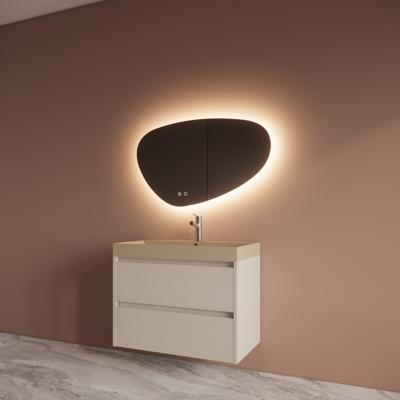 Badmeubelset BWS Riga Met Lako Wastafel Cappuccino 80 cm Kasjmier Boss & Wessing