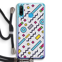 8-bit N°8: Huawei P30 Lite Transparant Hoesje met koord