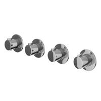 Afbouwdeel IVY Pact Inbouwthermostaat 3 Stopkranen Symmetry Met Ronde Rozetten Chroom IVY Afbouwdeel IVY Pact Inbouwthermostaat 3 Stopkranen Symmetry Met Ronde Rozetten Chroom IVY