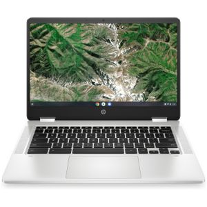 HP Chromebook x360 14a-ca0240nd Intel® Celeron® N4120 35,6 cm (14") Touchscreen Full HD 4 GB LPDDR4-SDRAM 64 GB eMMC Wi-Fi 5 (802.11ac) ChromeOS Zilver