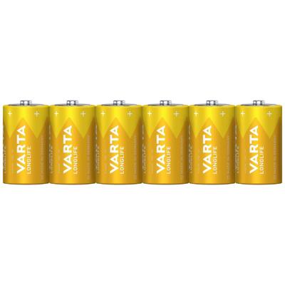 Varta LONGLIFE D Folie 6 D batterij (mono) Alkaline 1.5 V 15800 mAh 6 stuk(s)