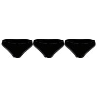 Tommy Hilfiger 3-pack dames slips zwart/zwart/zwart - thumbnail