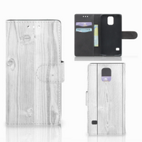 Samsung Galaxy S5 | S5 Neo Book Style Case White Wood - thumbnail