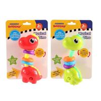 Jonotoys Dinosaurus muziek rammelaar 14 cm groot